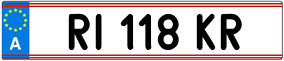 Trailer License Plate